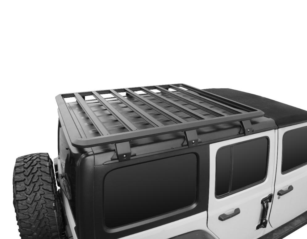 Easy-to-Assemble Roof Luggage Carrier for 2018+ JL Wrangler, Perfect for Off-Road Adventures