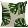 New Nordic Green Plant Printed Pillow Case Sofa Pillow Leaf Series Decorative Pillow Linen