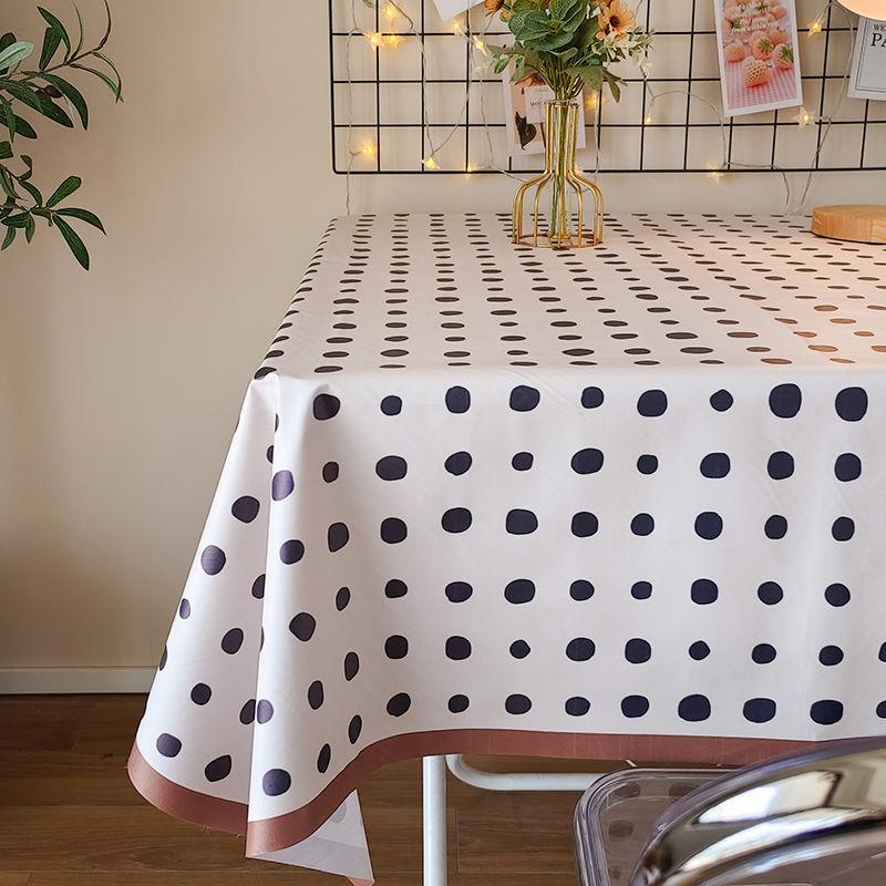 Tablecloth Waterproof, Oil-Proof And Scald-Resistant, Disposable Pvc High-End Sense Light Luxury Simple Table Cloth Coffee Table Cushion