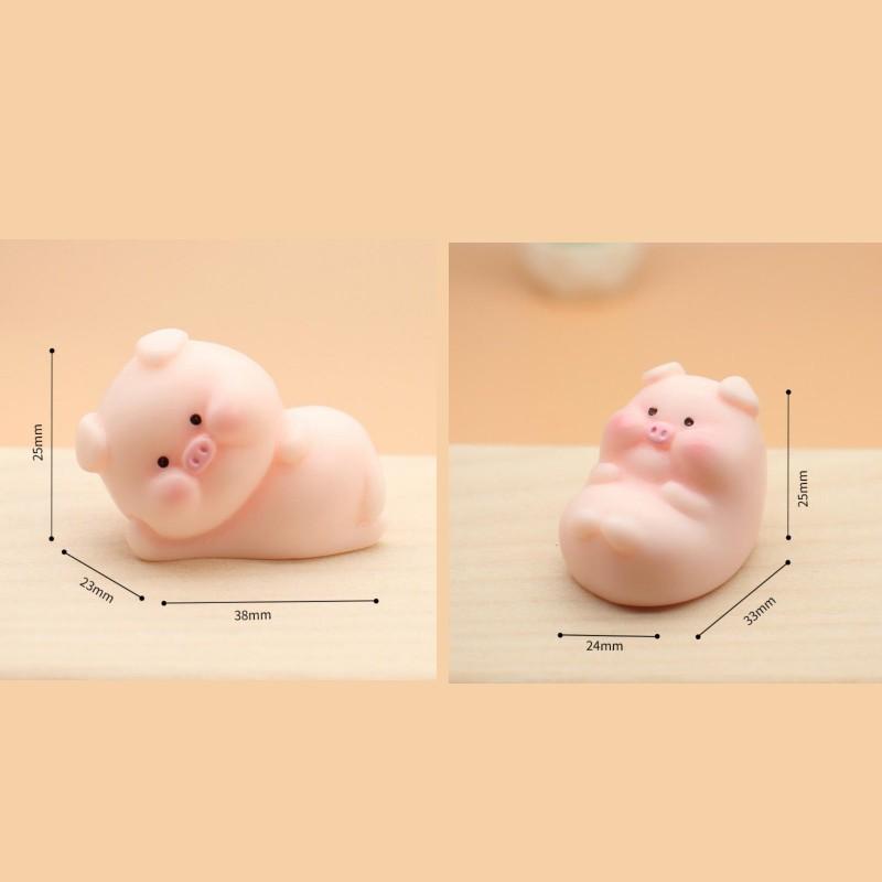 Cagnolino Carino Ornamenti Interno Auto Resina Maialino Rosa Cartone Animato Giocattolo Decorazione Cruscotto Ufficio Giardino Collezione Regalo Bambino Decorazione Auto