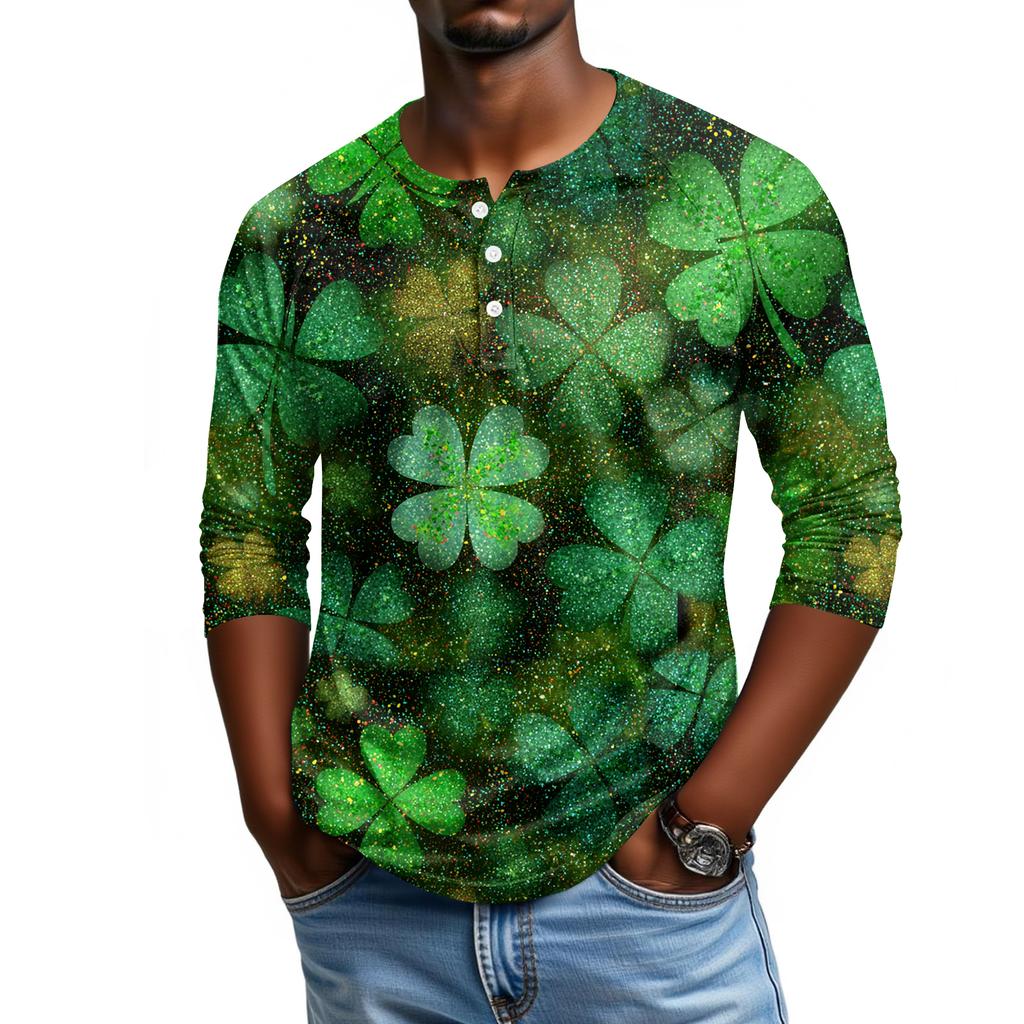 Men's Raglan Sleeve Three-quarter Sleeve Top