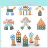 Shape Geometric Wooden Educational Building Blocks Kids Toys With Morandi Colors