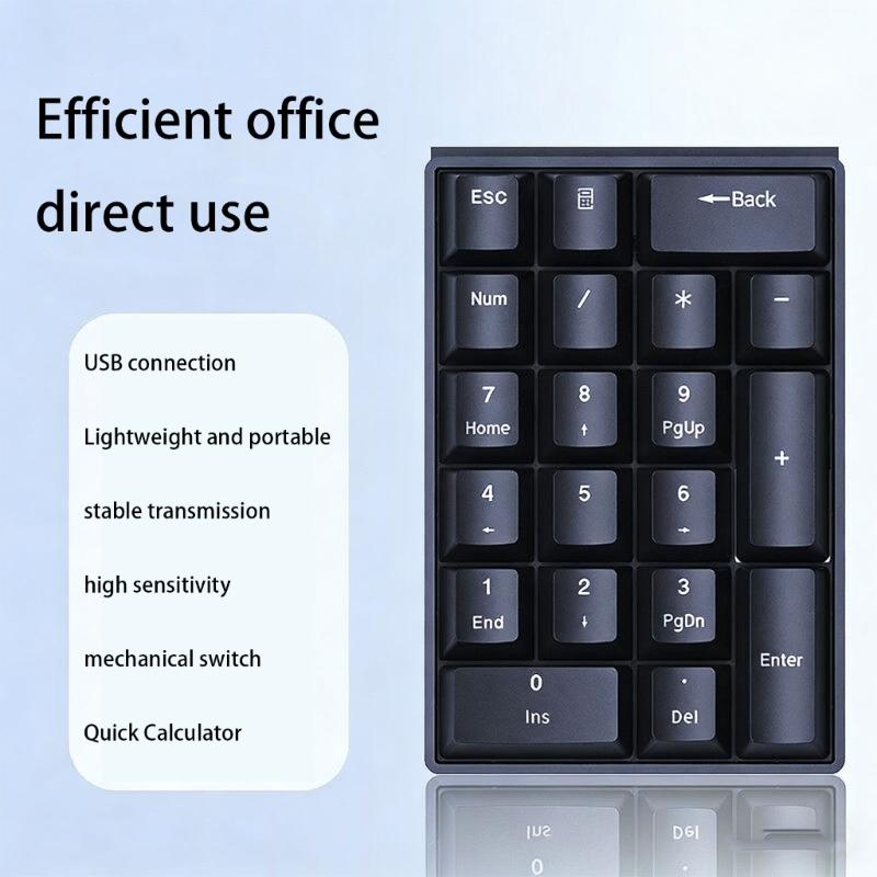 Small Mechanical Number Pad With Tactile Feedback For Efficient Data Entry And Office Use