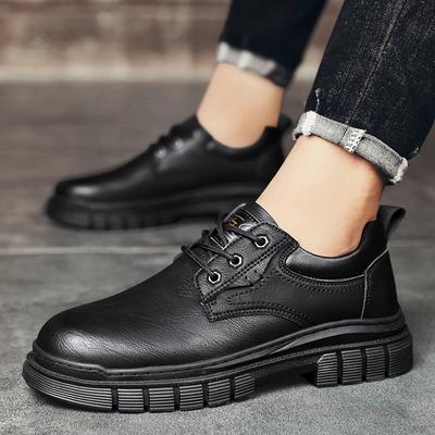 Fashion Men Shoes Lace Up New Winter Genuine Leather Casual Shoes Fashion Business Oxford Shoe Men Designer Office Work Shoes