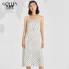 GOELIA Acetate Polka Dot Cami Dress
