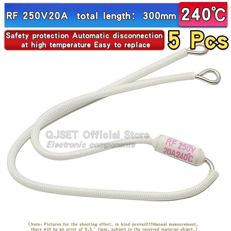 5pcs Rice Cooker RF Ceramic Thermal Fuse Accessories Resistor RF216 Degree 10A 15A 250V 20A RF165C 185C 230C 240C 130C 155C 216C Fuses4