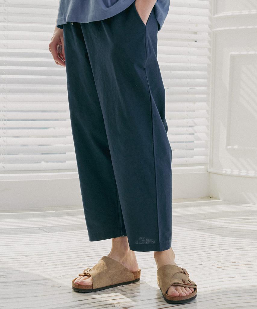 PAPERBOY [Package] Linen Cropped Pants 2-Pack - 4 Colors
