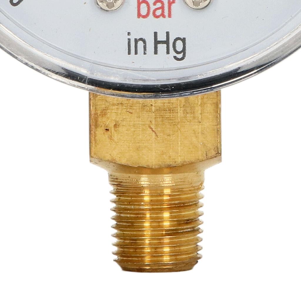 Pressure Gauge 18in BSPT Brass Interface Good Airtightness Vacuum Pressure Gauge for Water Oil