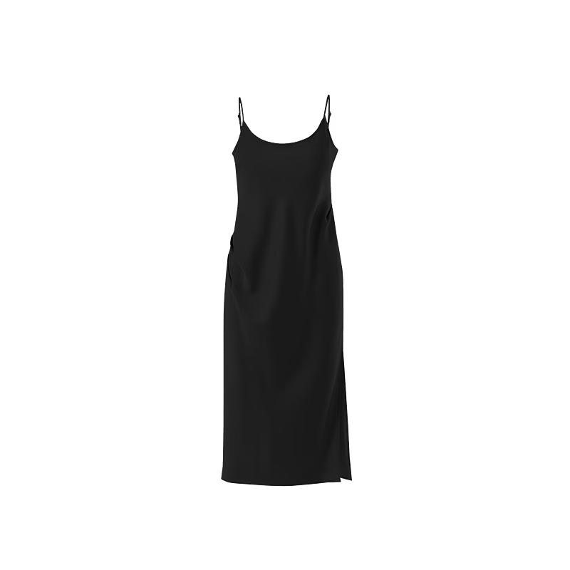 LANCY Triacetate Elegant Cooling Strap Slip Dress