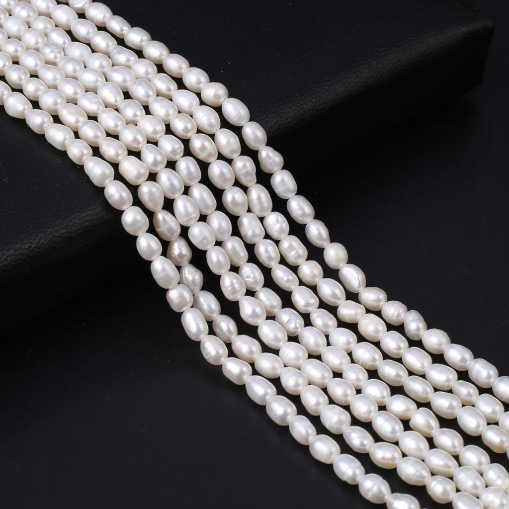 1String, Multicolor Natural Freshwater Pearls, Handmade Potato Pearl Beads, 5-6 Mm, for DIY Necklace Accessories, Jewelry Making, Women Gift, 36 Cm