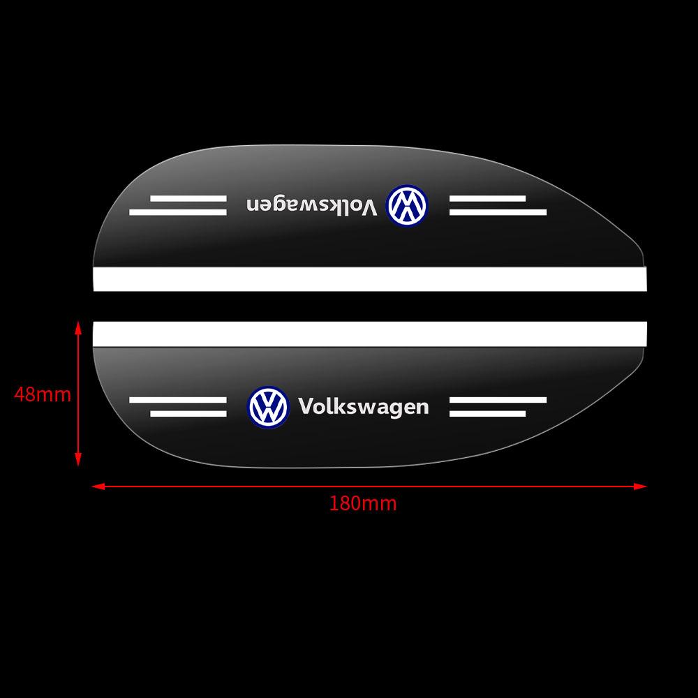 2pcs Car Side Rear View Mirror Rain Eyebrow Visor Auto Accessories Valve Cap For VW Volkswagen Jetta Golf 6 7 CC EOS GTI R32 MK4 zq7