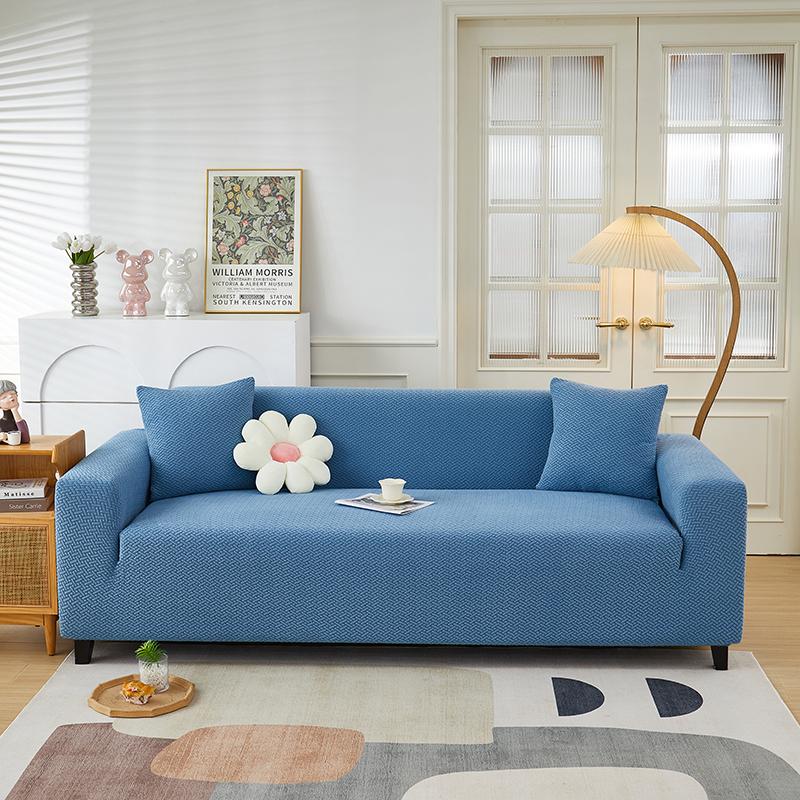 1pc Jacquard Elastic Sofa Slipcover Adjustable Non-slip Stretch Sofa Cover Home Living Room Sofa Protector Cover Home Decor