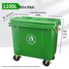 Heavy-Duty 660L Outdoor Commercial Waste Bin