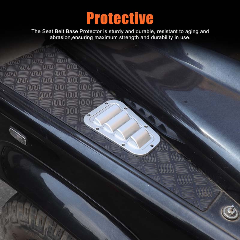 For 2004-18 Land Rover Defender 90 110 aluminum alloy car hood air outlet protective mesh cover sticker car exterior accessories