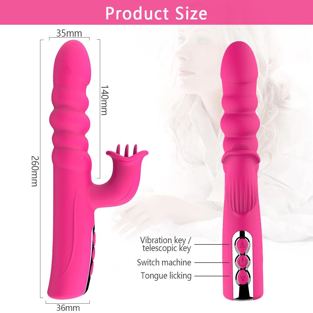 Tongue Licking Vibrator Clitoris Stimulator  Lick Toy for Women Vagina G Spot Massage Toy for Female Adult JoinJJtoy
