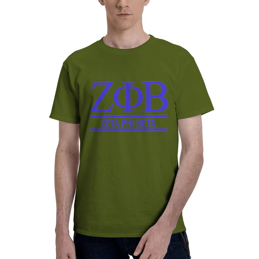 Zeta Phi Beta Greek Letter 1920 ZOB 100 Cotton TShirt Mens Fashion T Shirts Men ONeck Short Sleeve S6XL