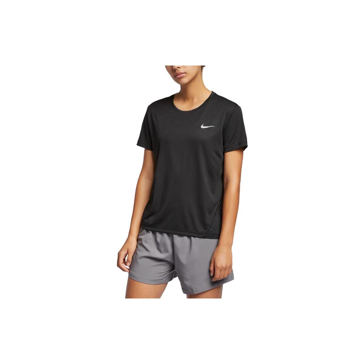 

New Nike Drop Shoulder Sleeve T Shirt Women s Black AJ8121-010 L