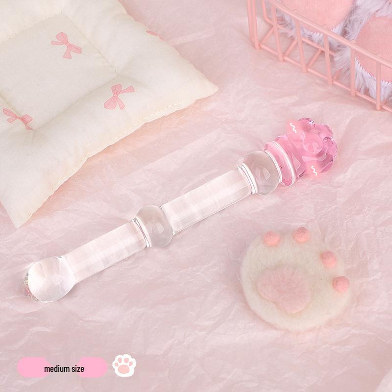 Transparenter Kristallglas-Butt-Plug Trainings-Prop - Erotisches SM Alternativspielzeug