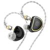 Écouteurs intra-auriculaires hybrides à vide TRN Xuanwu avec transducteur magnéto-planaire Noir