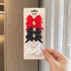 6Pcs/Set New Cute Solid Ribbon Bowknot Hair Clips for Baby Girls Handmade Bows Hairpin Barrettes Headwear Kids Hair Accessories