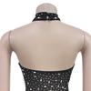 Robe Longue Ajustée à Strass pour Femme - Mode Europe & Amérique