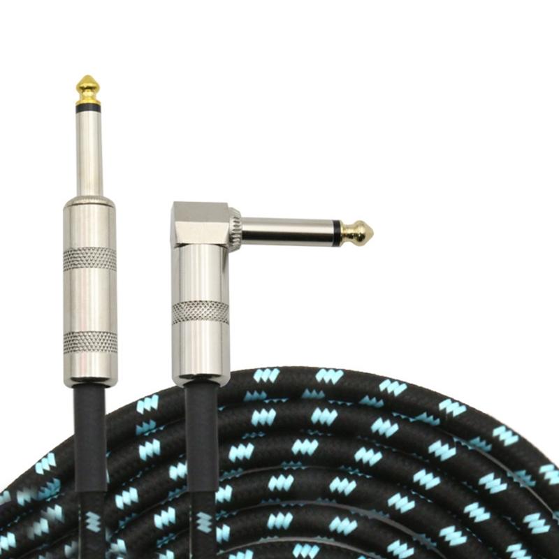 6m Guitar Instrument Cable Professional Keyboard Cable Electric Instrument Cable for Electric Guitar Bass Keyboard 1