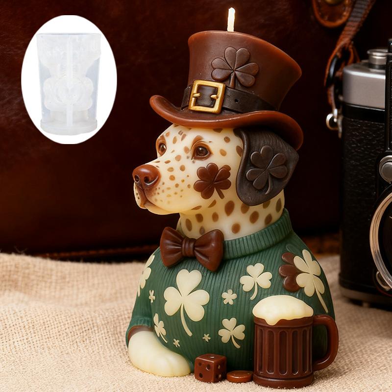 Gentleman Dalmatian Candle Silicone Mold DIY Handmade Aromatherapy Soap Craft Silicone Mold Home Decor Party Decorations