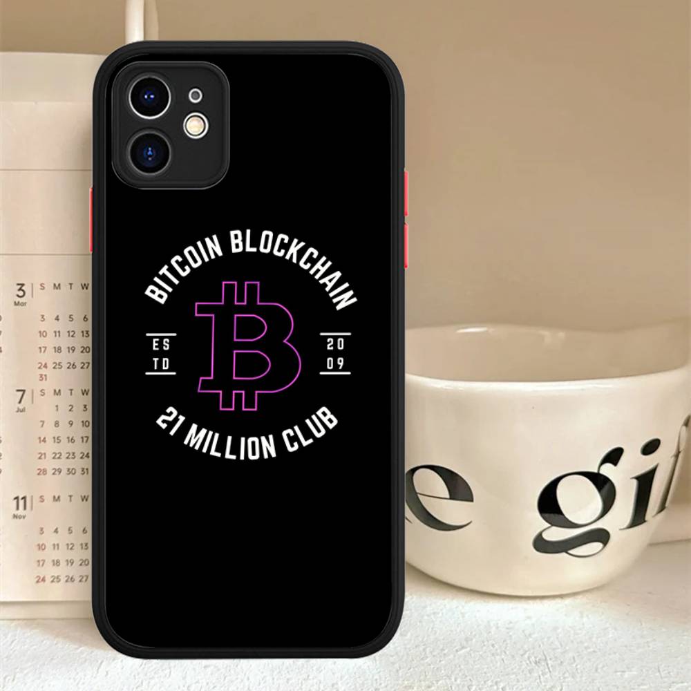 

Bitcoin For Silicone Matte Phone Case For IPhone 16 Pro Max 15 14 13 12 11 X XS MAX iphone 16