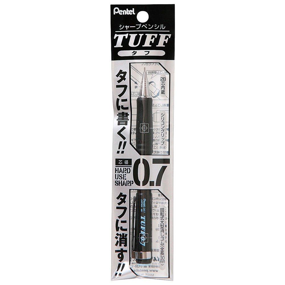 [Pentel] Tough Mechanical Pencil 0.7mm Black XQE7-A, Pack of 5