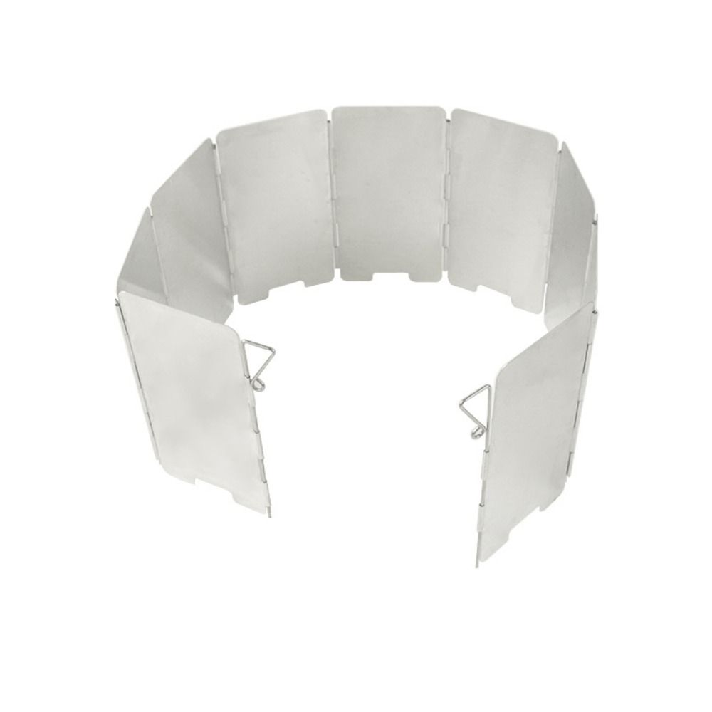 Foldable Camping Cooking Wind Shield Aluminum Camping Equipment Camp Stove Windshield  Travel