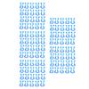 100PCS Cotton Roll Holder Clip Dental Clinic Orthodontic Mouth Supplies Plastic Blue Compact