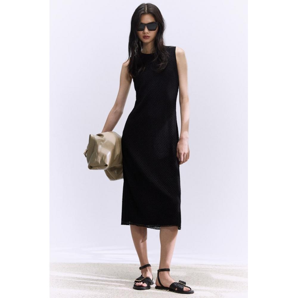 

H M mesh dress black