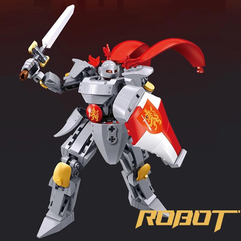 Deformation Robot Building Blocks Mecha Model Manned Mecha Dual Form Movable Joints Figure Model Bricks Kids Toys Holiday Gifts