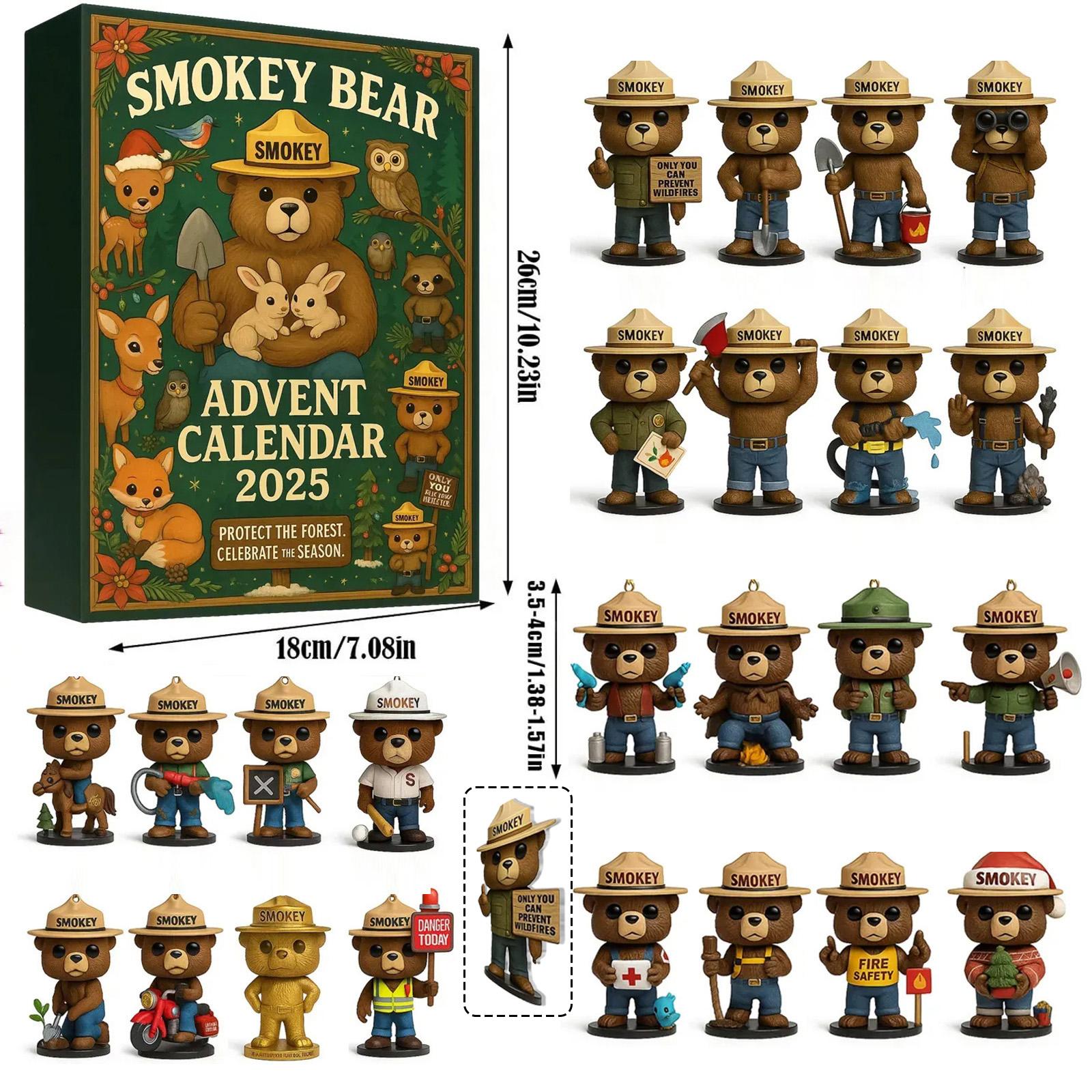 

Адвент-календарь 24 дня Календарь обратного отсчета с музыкальными коллекционными фигурками, Адвент-календарь One Size