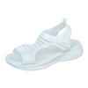 Women'S Sandals Comfortable And Breathable Sports Shoes Knitted Upper Thick Sole Casual Flat Shoe Fashionable Woman Sandal Wide