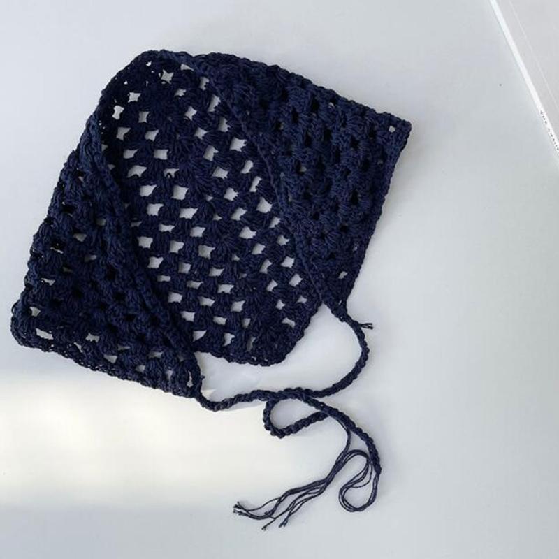 Schönes Häkel Dreieckiges Haarband Schal Gestrickter Schal Halstuch Krawatte Zurück Binden Kopftuch Modeaccessoire für Campi