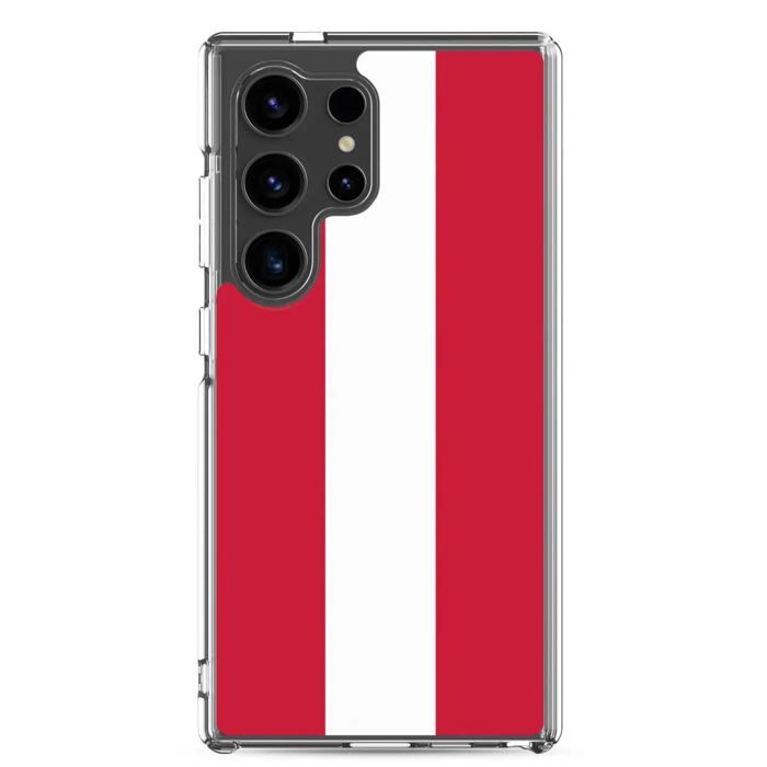 Coque Téléphone - Samsung - Galaxy S24 - Drapeau De l'Autriche - Souple - Multicolore