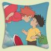 Cute Cartoon Ponyo Pillow Covers Cartoon Sofa Decorative Home Double-Sided Printing Short Plush Cute Cushion Cover