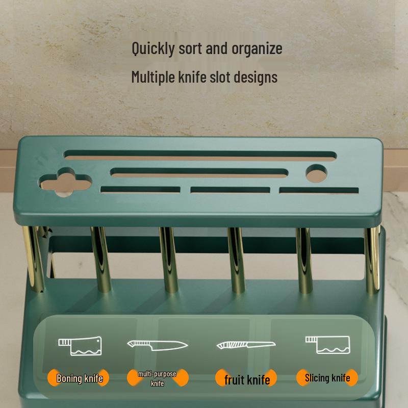 Multifunktionales Küchenmesser- & Besteck-Aufbewahrungsregal