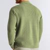 Men's Casual Square-Neck Knitted Cardigan With Multiple Pockets, Solid-Color Open-Front Sweater Coat
