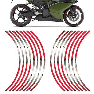 Motorcycle Car Styling Strips Reflective Motocross Bike Wheel Stickers and Decals 17/18 Inch Reflective Rim Tape
