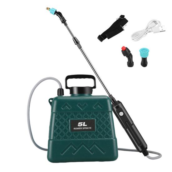 

Электрический садовый опрыскиватель 5 л/8 л ранцевый опрыскиватель с 3 распылительными насадками выдвижная штанга 5L армия зеленый