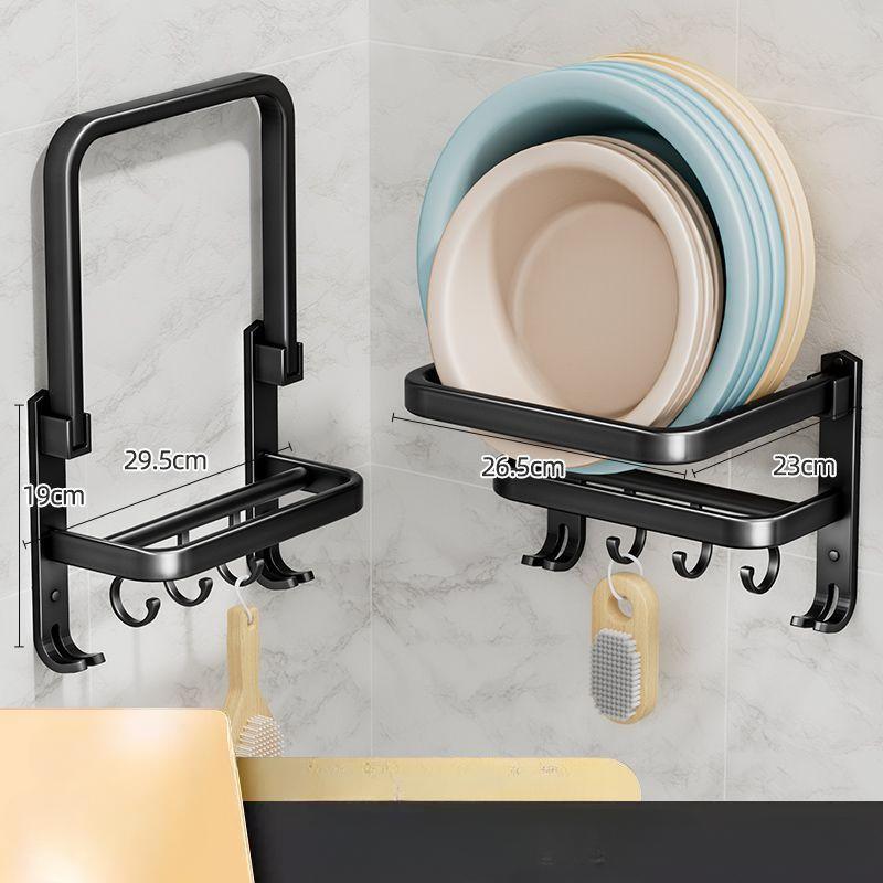 Waschbecken-Aufbewahrungsregal, Wandmontiertes Badezimmer, Nicht perforiertes Waschbeckenregal, Badezimmer, Waschbecken-Aufbewahrungswerkzeug, WC-Aufbewahrungsregal