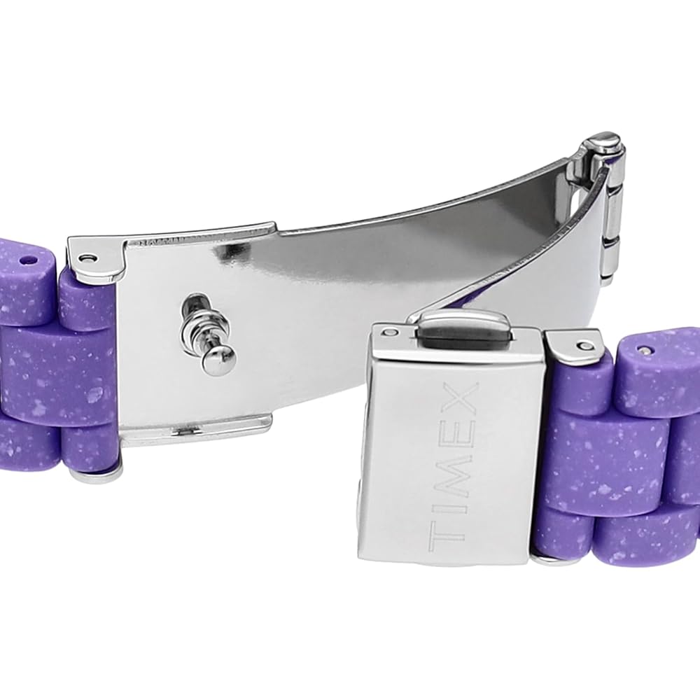 TIMEX Legacy Ocean Men's Watch, Purple Dial, Recycled Plastic, Mineral Glass, Quartz Movement, Philippine Brand, TW2V77300, Purple [Parallel Import]