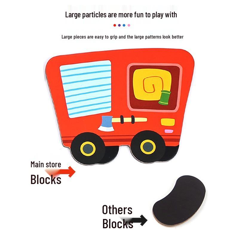 DIY Magnetic Dress-Up Toy: Character Face and Outfit Puzzle for Kids Ages 3-6