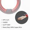 12V Charger Cable 16AWG For Motorcycle Battery Terminal To SAE Quick Extension Cord Cable Connector For Handlebar Phone Charger