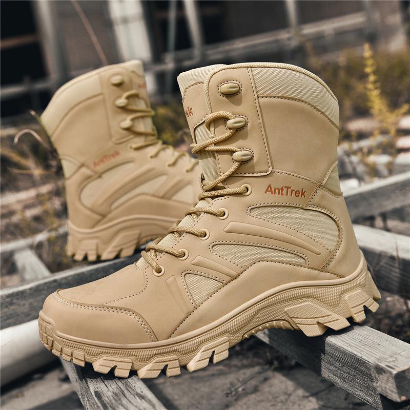 Men s High-Top Desert Combat Boots - Tactical Hiking Special Forces Footwear 42