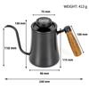 Schwanenhals Pour Over Kaffeekanne Hochpräzises Thermometer Teekanne 304 Edelstahl Wasserkocher