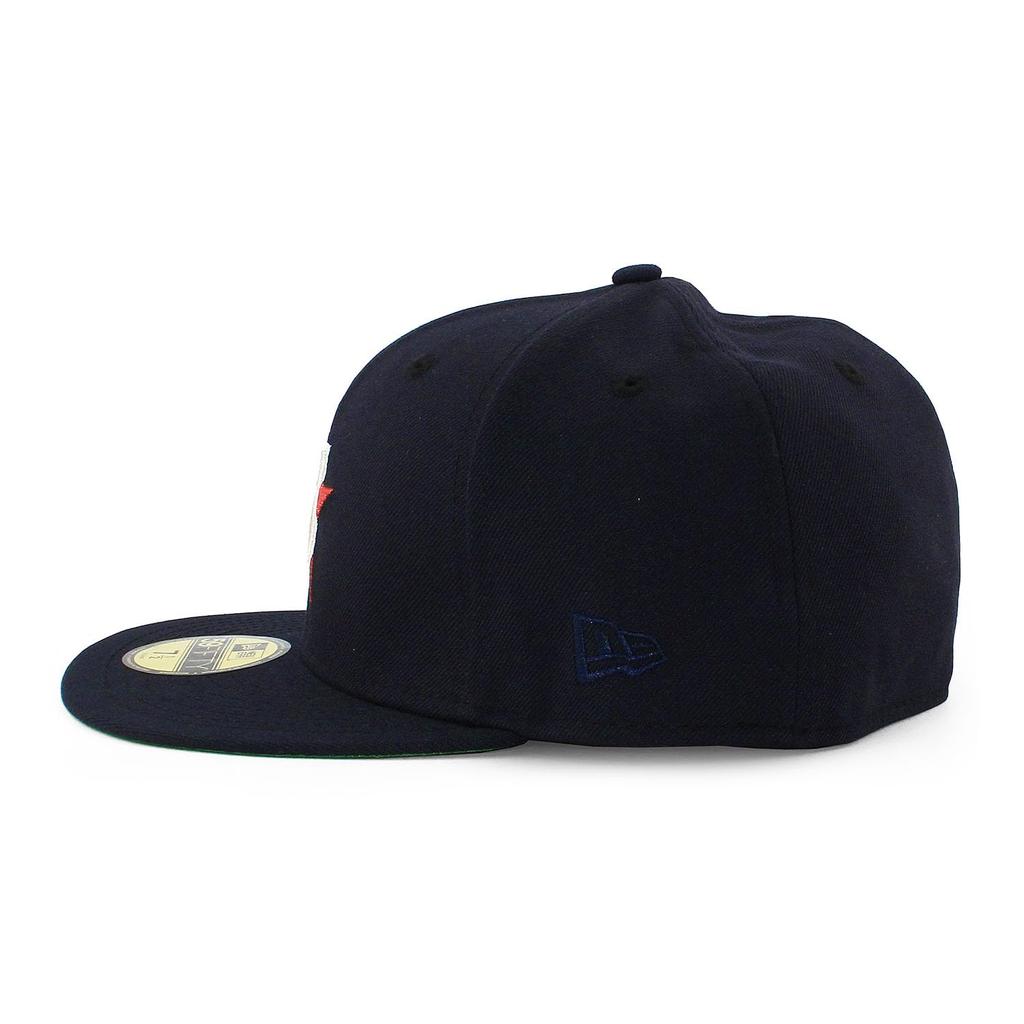 New Era Cap 59FIFTY Seattle Mariners MLB COOPERSTOWN KELLY GREEN BOTTOM FITTED CAP Navy SEATTLE MARINERS Cooperstown Hat 5950 Sz 7-38 [Used]