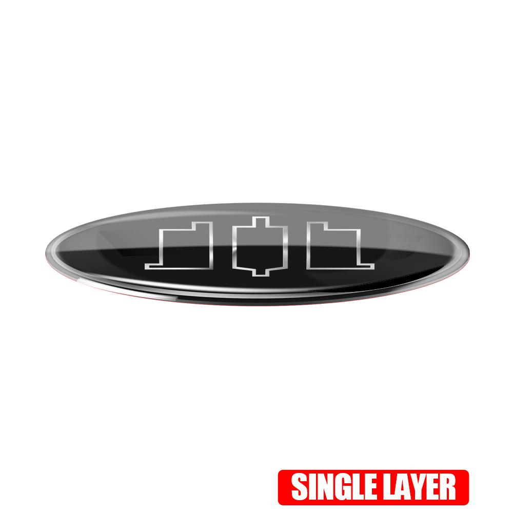 3D Auto Aluminium Metall Logo Abzeichen Karosserie Kotflügel Kofferraum Dekorations Aufkleber Für KIA Stinger RIO Sorento Picanto Ceed Borrego Syros K5